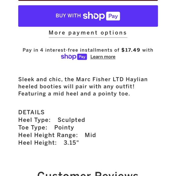 Marc Fisher Haylian bootie - Picture 5 of 5